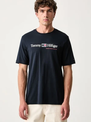 Tommy Hilfiger T-shirt męski bawełniany granatowy