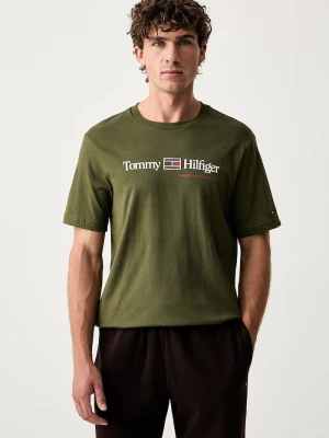 Tommy Hilfiger T-shirt męski bawełniany zielony