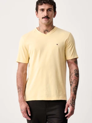 Tommy Hilfiger T-shirt męski bawełniany żółty