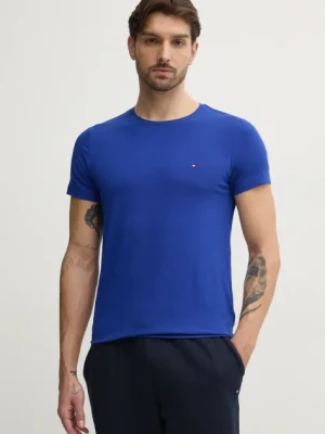 Tommy Hilfiger t-shirt męski kolor niebieski gładki MW0MW10800