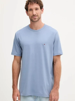 Tommy Hilfiger t-shirt męski kolor niebieski gładki MW0MW37313