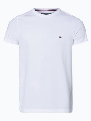 Tommy Hilfiger T-shirt męski Mężczyźni Dżersej biały jednolity,
