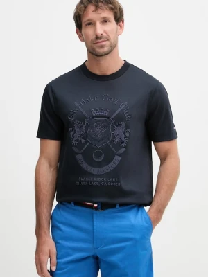 Tommy Hilfiger T-shirt męski z bawełną granatowy