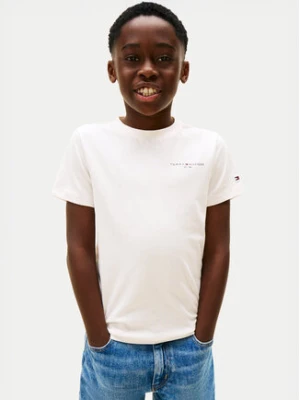 Tommy Hilfiger T-Shirt Mini Corp KS0KS00661 Écru Regular Fit