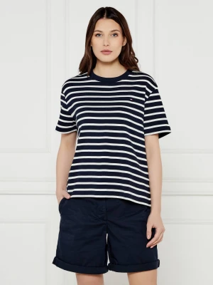 Tommy Hilfiger T-shirt MODERN CODY | Loose fit granatowy