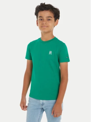 Tommy Hilfiger T-Shirt Monogram KB0KB08820 Zielony Regular Fit