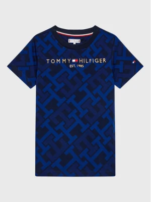 Tommy Hilfiger T-Shirt Monogram KS0KS00298 Granatowy Regular Fit