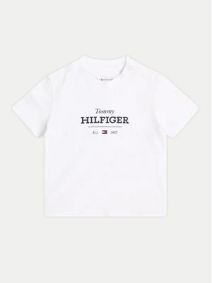 Tommy Hilfiger T-Shirt Monotype 1985 KN0KN02033 Biały Regular Fit