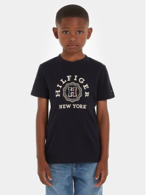 Tommy Hilfiger T-Shirt Monotype Arch KB0KB08802 Granatowy Regular Fit
