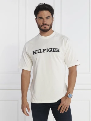 Tommy Hilfiger T-shirt MONOTYPE EMBRO | Relaxed fit biały