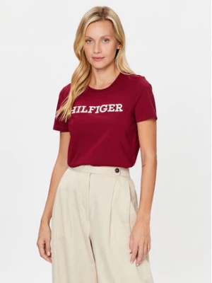 Tommy Hilfiger T-Shirt Monotype WW0WW40057 Czerwony Regular Fit