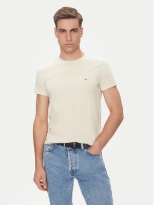 Tommy Hilfiger T-Shirt MW0MW10800 Beżowy Slim Fit