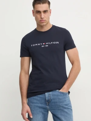 Tommy Hilfiger - T-shirt MW0MW11465 granatowy