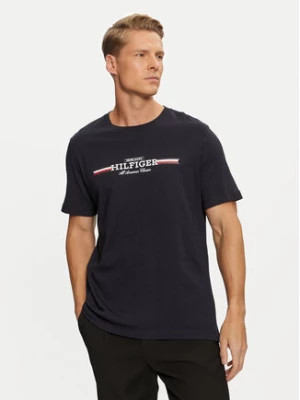 Tommy Hilfiger T-Shirt MW0MW36480 Granatowy Regular Fit