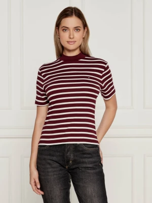 Tommy Hilfiger T-shirt New Cody | Slim Fit bordowy