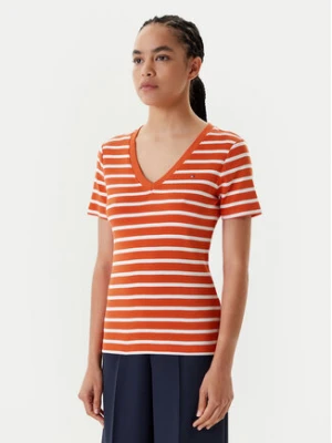 Tommy Hilfiger T-Shirt New Cody WW0WW40584 Pomarańczowy Slim Fit