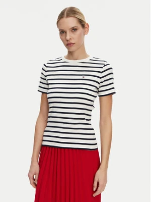 Tommy Hilfiger T-Shirt New Cody WW0WW40587 Écru Slim Fit