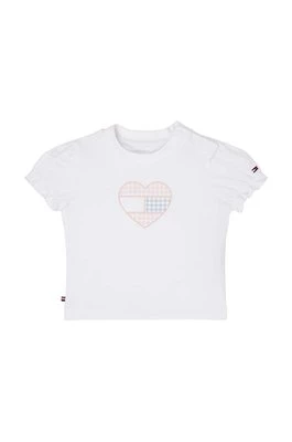 Tommy Hilfiger t-shirt niemowlęcy kolor biały