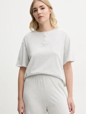 Tommy Hilfiger t-shirt piżamowy damska kolor szary UW0UW05778
