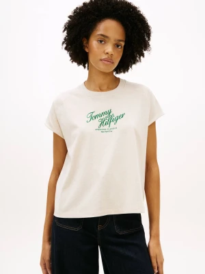 Tommy Hilfiger T-shirt | Regular Fit beżowy