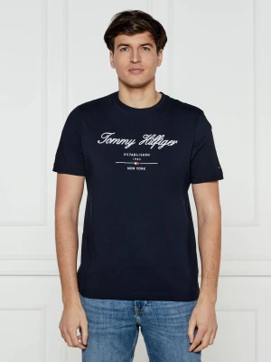Tommy Hilfiger T-shirt | Regular Fit granatowy