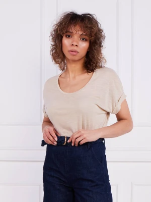 Tommy Hilfiger T-shirt | Regular Fit beżowy