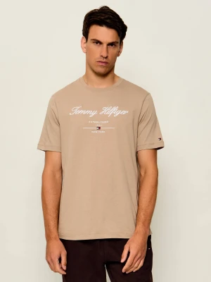 Tommy Hilfiger T-shirt | Regular Fit beżowy