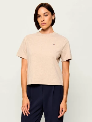 Tommy Hilfiger T-shirt | Regular Fit beżowy