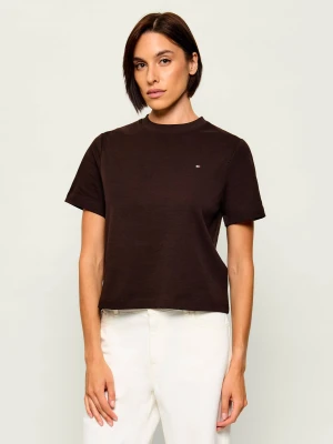 Tommy Hilfiger T-shirt | Regular Fit brązowy