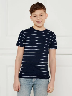 Tommy Hilfiger T-shirt | Regular Fit | z dodatkiem lnu