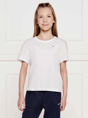 Tommy Hilfiger T-shirt | Regular Fit | z dodatkiem lnu