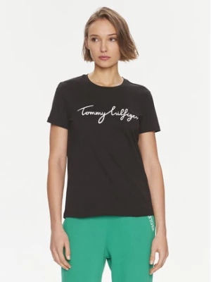 Tommy Hilfiger T-Shirt Signature WW0WW41674 Czarny Regular Fit