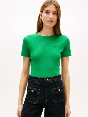 Tommy Hilfiger T-shirt | Slim Fit zielony