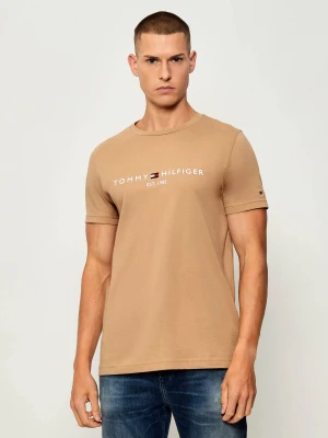 Tommy Hilfiger T-shirt | Slim Fit beżowy
