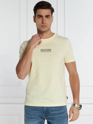 Tommy Hilfiger T-shirt | Slim Fit kremowy