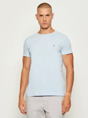 Tommy Hilfiger T-shirt | Slim Fit | stretch błękitny