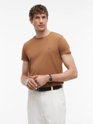 Tommy Hilfiger T-shirt | Slim Fit | stretch brązowy