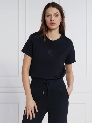 Tommy Hilfiger T-shirt TH APPLIQUE | Regular Fit granatowy