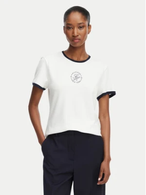 Tommy Hilfiger T-Shirt Th Roundal WW0WW50032 Biały Regular Fit