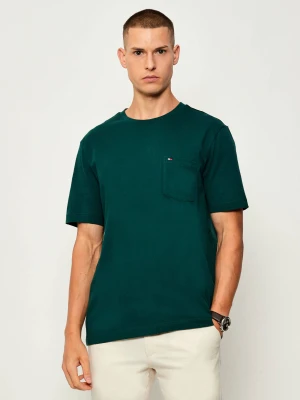 Tommy Hilfiger T-shirt TH x F.C. Liverpool | Regular Fit butelkowa zieleń