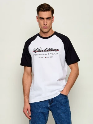 Zdjęcie produktu Tommy Hilfiger T-shirt | Tommy Hilfiger x Cadillac Formula 1 Team | Regular Fit biały