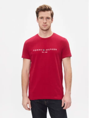 Tommy Hilfiger T-Shirt Tommy Logo Tee MW0MW11797 Czerwony Regular Fit