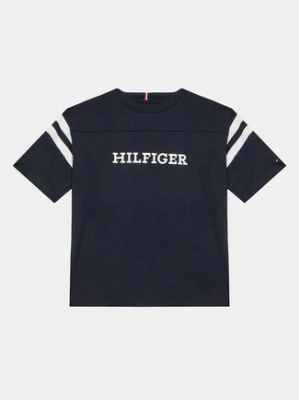 Tommy Hilfiger T-Shirt Varsity KB0KB08678 D Granatowy Regular Fit