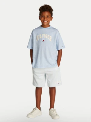 Tommy Hilfiger T-Shirt Varsity KB0KB09533 S Błękitny Regular Fit