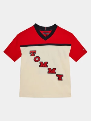 Tommy Hilfiger T-Shirt Varsity Tee S/S KB0KB08676 Czerwony Regular Fit