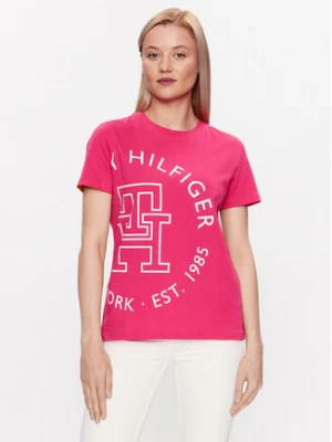 Tommy Hilfiger T-Shirt WW0WW40051 Różowy Regular Fit
