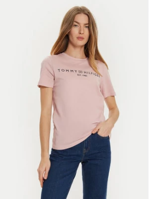 Tommy Hilfiger T-Shirt WW0WW40276 Różowy Regular Fit