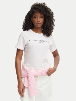 Tommy Hilfiger T-Shirt WW0WW40276 Różowy Regular Fit