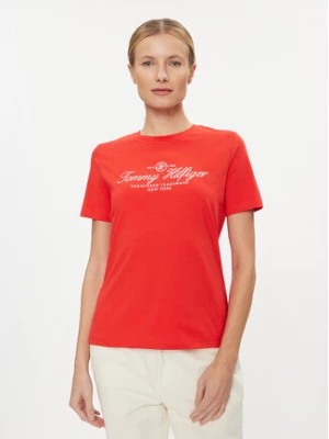 Tommy Hilfiger T-Shirt WW0WW40293 Czerwony Regular Fit