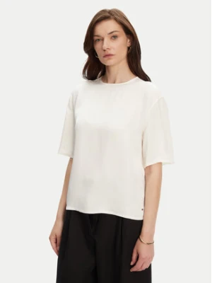 Tommy Hilfiger T-Shirt WW0WW45900 Écru Relaxed Fit Kremowy